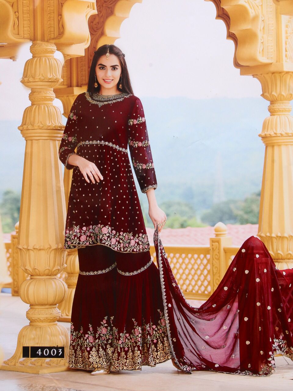 R Zaraa New Wedding Wear Heavy Georgette With Embroidery Salwar Kameez Collection